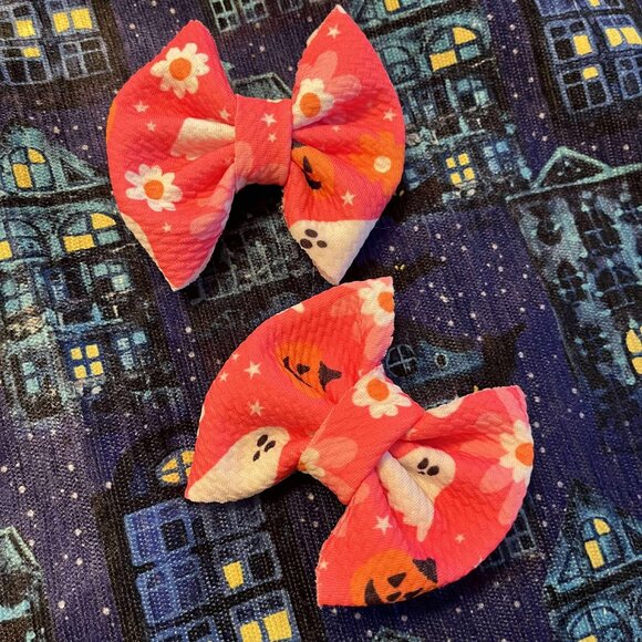 Handmade Halloween Hair Bows - Picture 1 of 4